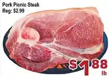 Top Food Supermarket Pork picnic steak offer