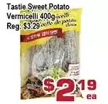 Top Food Supermarket Tastie sweet potato vermicelli offer