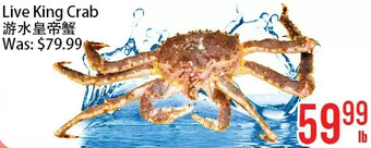 Bestco Food Mart Live king crab offer