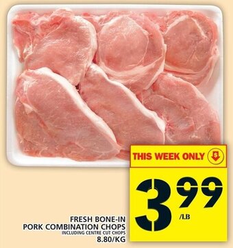 Food Basics Fresh Bone-In Pork Combination Chops 8.80/kg offer