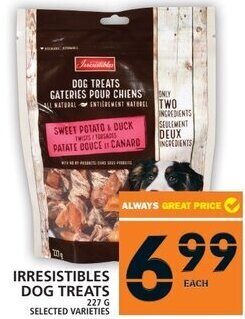 Food Basics Irresistibles Dog Treats 227 g offer