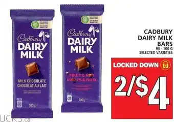 Food Basics Cadbury Dairy Milk Bars 95-100 g offer