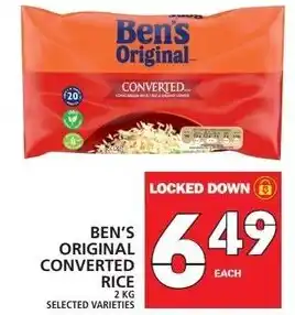 Food Basics Ben's Original Converted Rice 2 kg offer