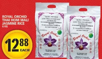 Food Basics Royal Orchid Thai Hom Mali Jasmine Rice 6 kg offer