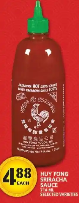 Food Basics Huy Fong Sriracha Sauce 714 ml offer