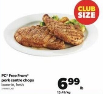 Real Canadian Superstore PC Free From Pork Centre Chops offer