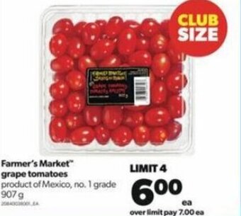 Real Canadian Superstore Farmer's Market Grape Tomatoes 907g offer