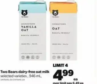 Real Canadian Superstore Two Bears Dairy-Free Oat Milk 946 ml offer