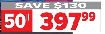 2001 Audio Video Hisense 50" 4k ultra hd vidaa offer