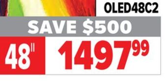 2001 Audio Video Lg 48" alpha 9 gen 5 ai processor 4k @ 120hz offer