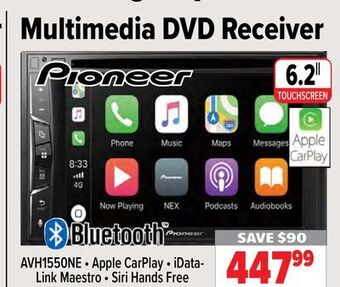 2001 Audio Video Pioneer 6.2" multimedia dvd receiver offer
