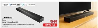 Visions Electronics Bose smart soundbar 600 offer