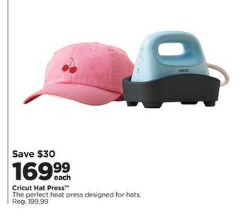 Michaels Cricut hat press offer