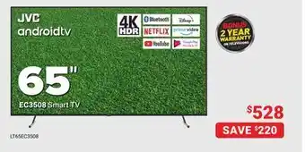 Visions Electronics Jvc android tv 65" ec3508 smart tv offer