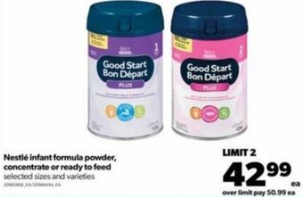 Real Canadian Superstore Nestlé Infant Formula Powder, Concentrate or Ready to Feed offer