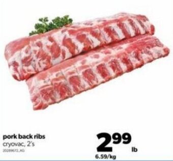 Real Canadian Superstore Pork Back Ribs offer