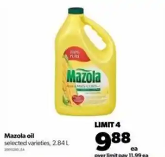 Real Canadian Superstore Mazola Oil 2.84L offer