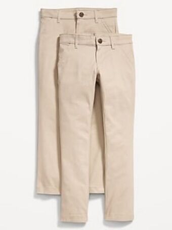 Old Navy School uniform skinny chino pants 2-pack for girls offer