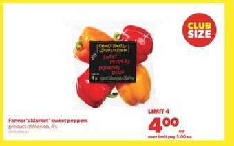 Real Canadian Superstore Farmer's market™ sweet peppers, 4's offer