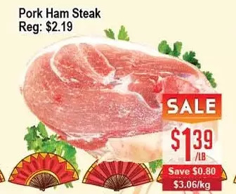 Skyland Foodmart Pork ham steak offer