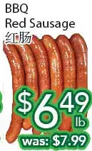 Ample Food Market Bbq red sausage offer