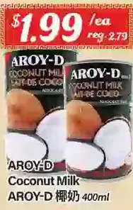 Btrust Supermarket Aroy-d coconut milk offer