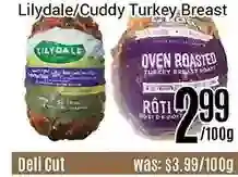 Nations Fresh Foods Lilydale/cuddy turkey breast offer