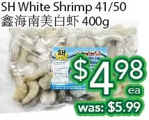 Ample Food Market Sh white shrimp 41/50 offer