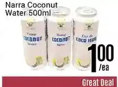Nations Fresh Foods Narra coconut water offer