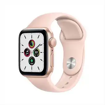 Best Buy Refurbished (good) apple watch series se gps 40mm gold aluminum case with pink sand sport band offer