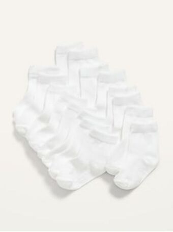 Old Navy Unisex crew socks 8-pack for toddler & baby offer