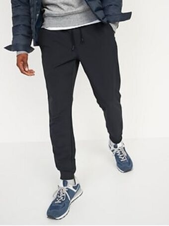 Old Navy Stretchtech water-repellent jogger pants for men offer