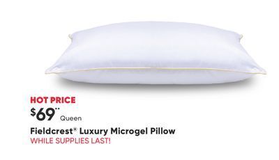 Fieldcrest luxury microgel clearance pillow