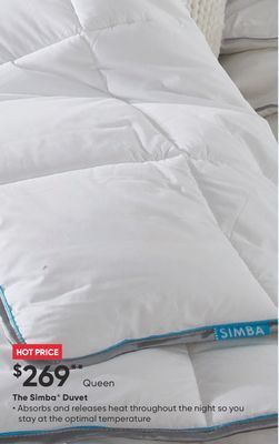 Sleep Country The simba duvet offer
