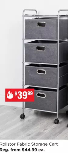 Kitchen Stuff Plus Rollstor fabric storage cart offer
