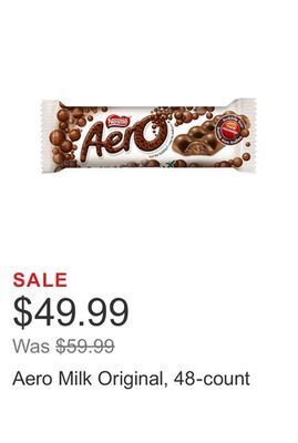 Costco Aero milk original, 48-count offer