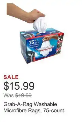 Costco Grab-a-rag washable microfibre rags, 75-count offer