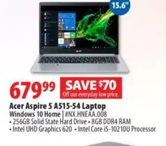 London Drugs Acer aspire 5 A515-54 laptop offer
