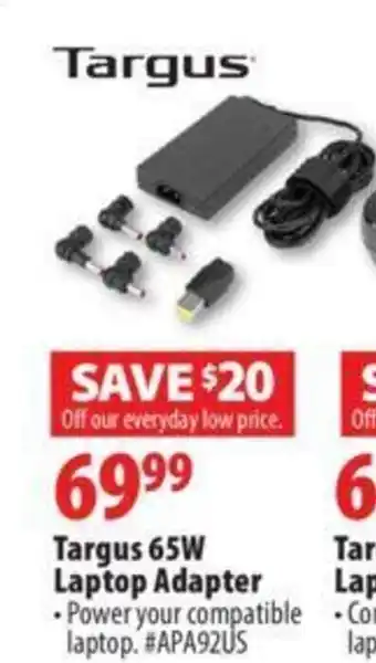 Targus 65W laptop adapter