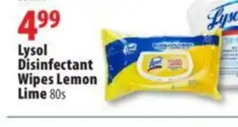 Lysol disinfectant wipes lemon lime
