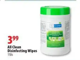 All clean disinfecting wipes