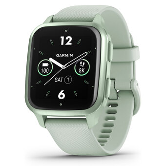 Best Buy Garmin venu sq2 40.6mm smartwatch with heart rate monitor - cool mint/metallic mint offer