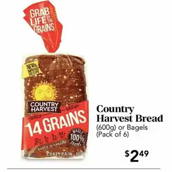 Urban Fare Country harvest bread offer