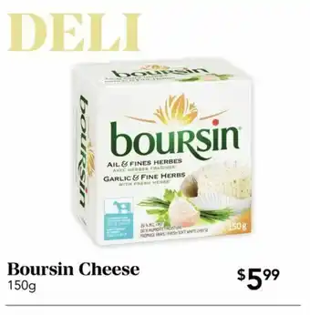 Urban Fare Boursin cheese offer