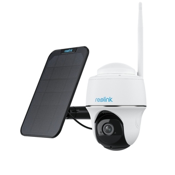 Best Buy 2.4/5 ghz wi-fi security camera wireless outdoor, pan tilt solar powered, 2k night vision, 2-way talk, works w/ google assist offer