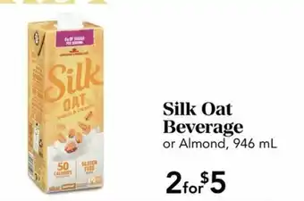 Urban Fare Silk oat beverage offer