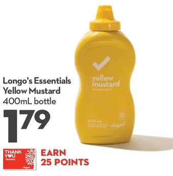 Longo's Longo's essentials yellow mustard offer