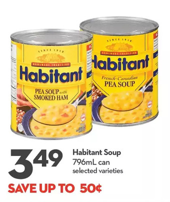 Longo's Habitant soup offer