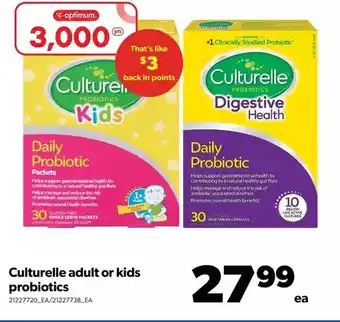 Real Canadian Superstore Culturelle adult or kids probiotics offer