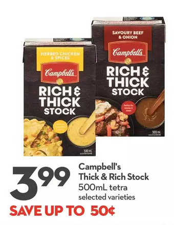 Longo's Campbell's thick & rich stock offer